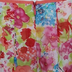 Womens Pleated Knee Length Skirt 6P